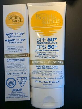 Bondi Sands SPF 50+ Sunscreen Lotion - pack of 2 - New!